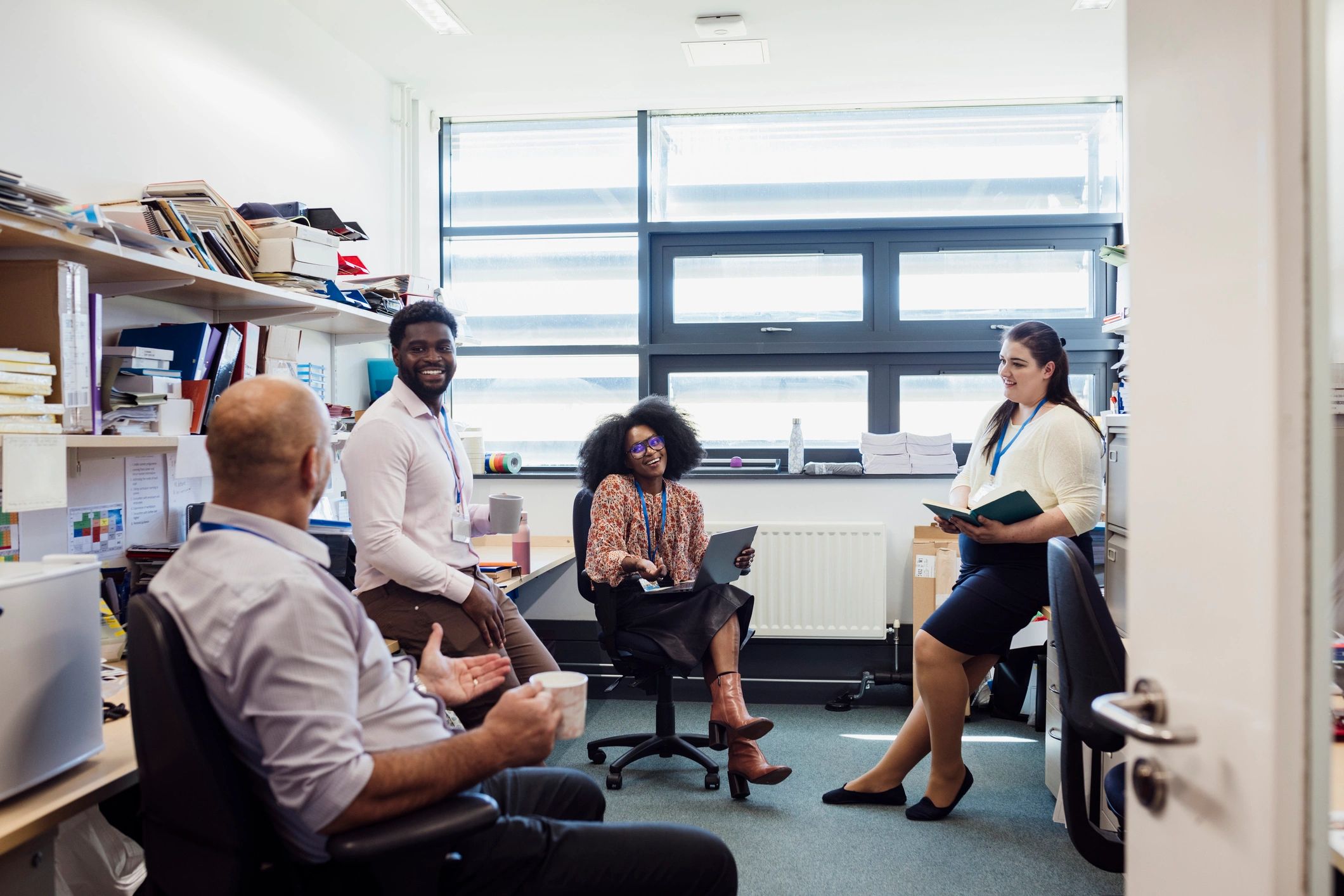Supportive group discussion in a community setting